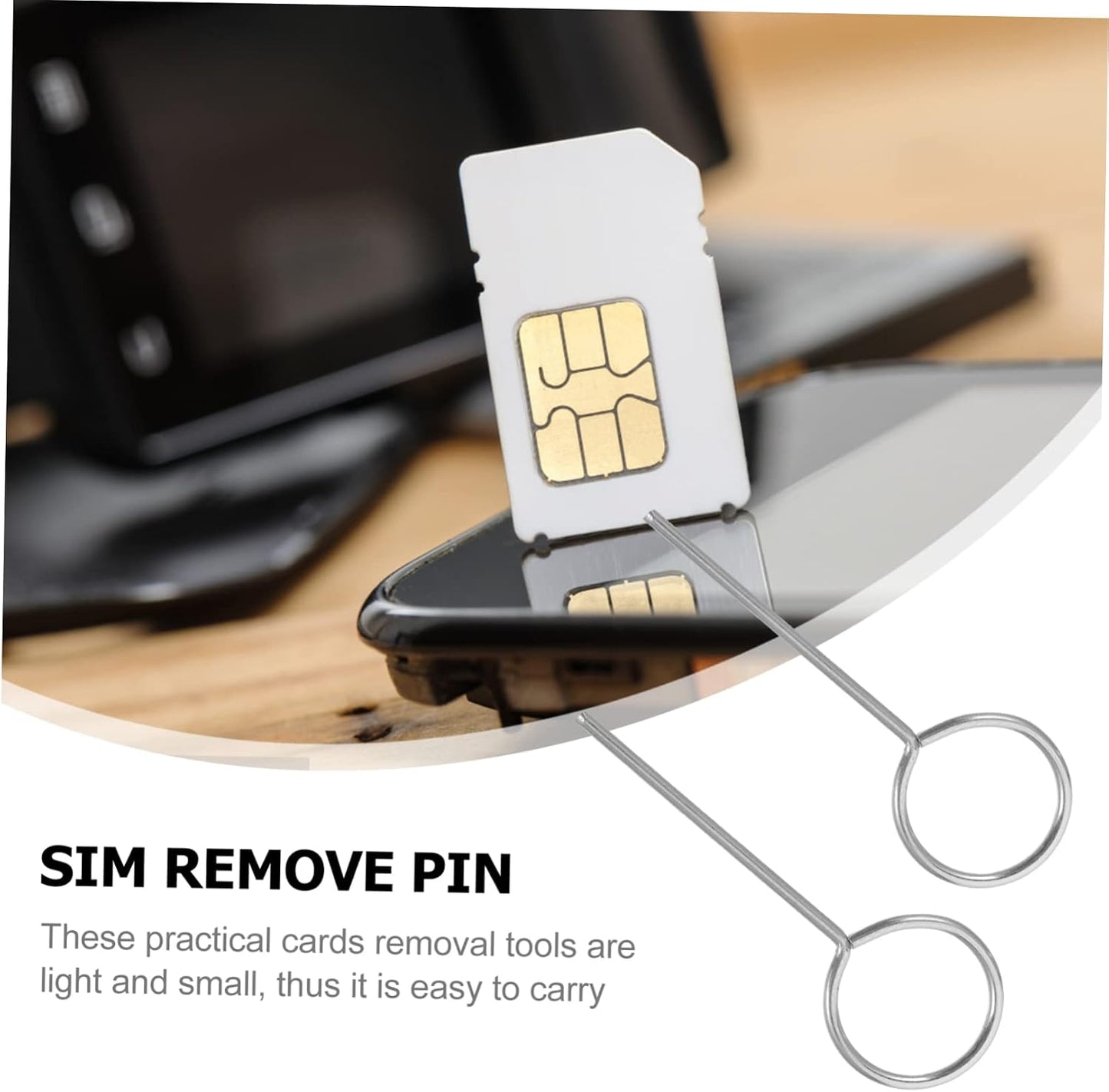 300pcs Set Sim Card Ejector Tool for Smartphones - Easy Tray Opening Accessories
