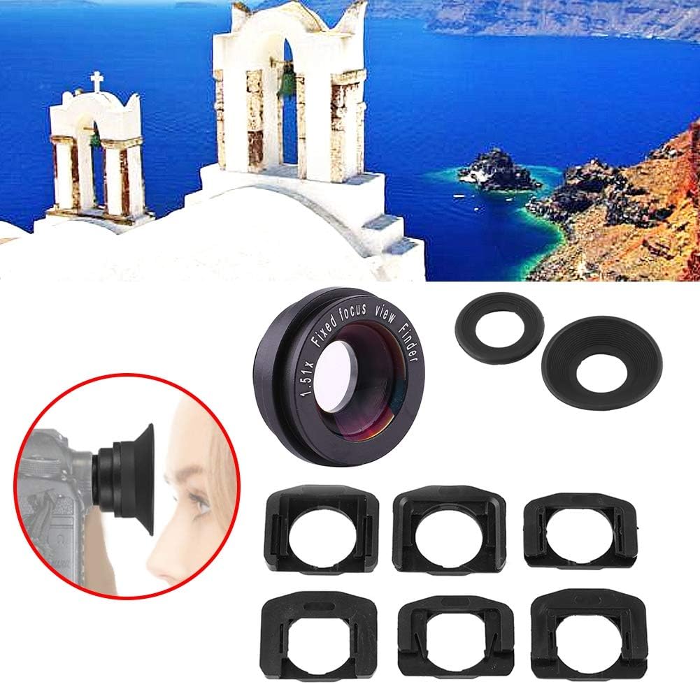 1.5X Black DSLR Eyecup for Enhanced Focus and Comfort