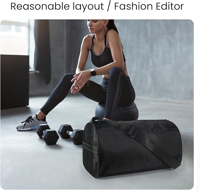 C&F BOGMOST Small Gym Bag for Women & Men,Small Lightweight Duffel Bag Carry On Bags Mini Duffel Travel Bag Waterproof Sports Bags for Workout/Sport/Travel,Sky Blue
