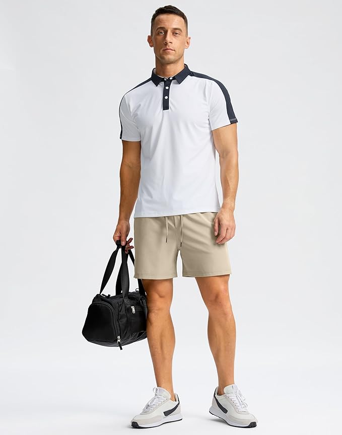 Men's Running Shorts with Zipper Pockets 9 Inch/ 7 Inch / 5 Inch Lightweight Quick Dry Gym Workout Athletic Shorts for Men