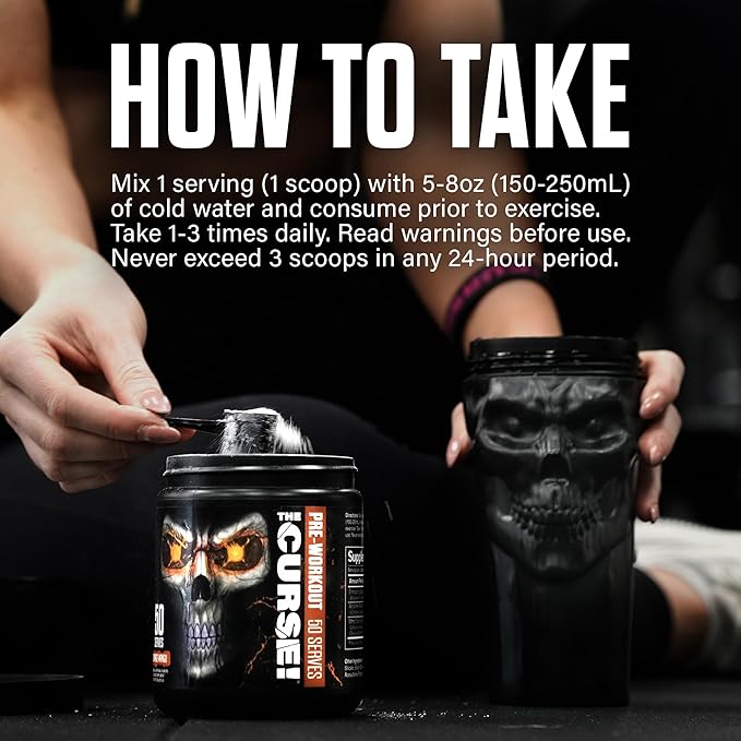 JNX SPORTS The Curse! Pre Workout Powder for Men & Women, Caffeine, Beta-Alanine, Creatine, L-Citrulline, 50 Servings, Tropical Storm Flavor ??Boost Energy, Strength & Focus