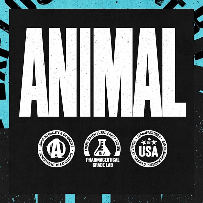 Animal Nitro EAA - Post-Workout Recovery and Repair, Supports Lean Muscle Growth, Complete Spectrum of Essential Amino Acids & BCAA Supplement for Men and Women, 44 Packs