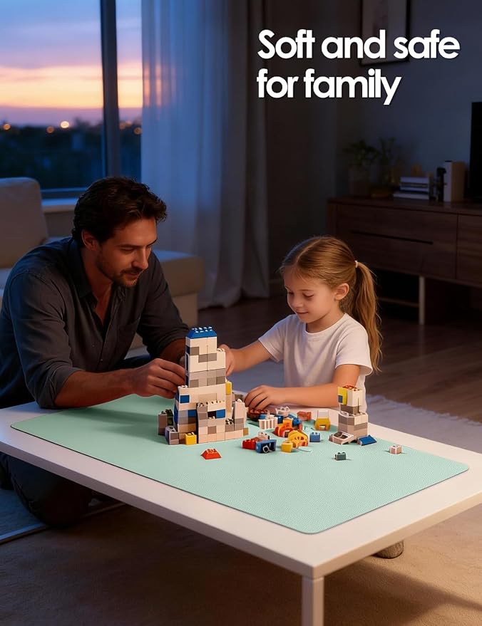 YSAGi Leather Desk Pad Protector, Office Desk Mat, Large Mouse Pad, Non-Slip PU Leather Desk Blotter, Laptop Desk Pad, Waterproof Desk Writing Pad for Office and Home (Pale Green,55" x 17.2")