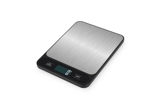 Skiennix Digital Kitchen Weight Scale - Sleek Silver & Black Design for Accurate Measurements