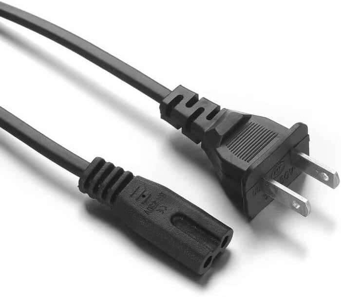 MDCGPower 5ft XPE470 2-Prong AC Power Cord Cable Compatible with Crenova Mini Projector Wire Lead