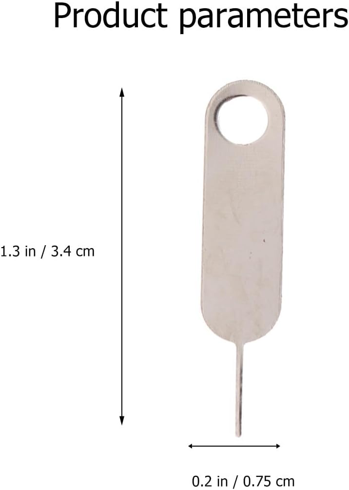 100pcs Set Beaupretty Universal Sim Tray Eject Pin Tool Hard Steel Mobile Phone Sim Card Removal Pins for Smartphones