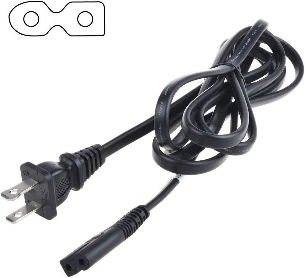 FitPow 120V 60Hz 20W SA-CT60BT SACT60BT SA-CT60 220-240V) AC Power Cord Outlet Socket Cable Plug Lead for Sony Active