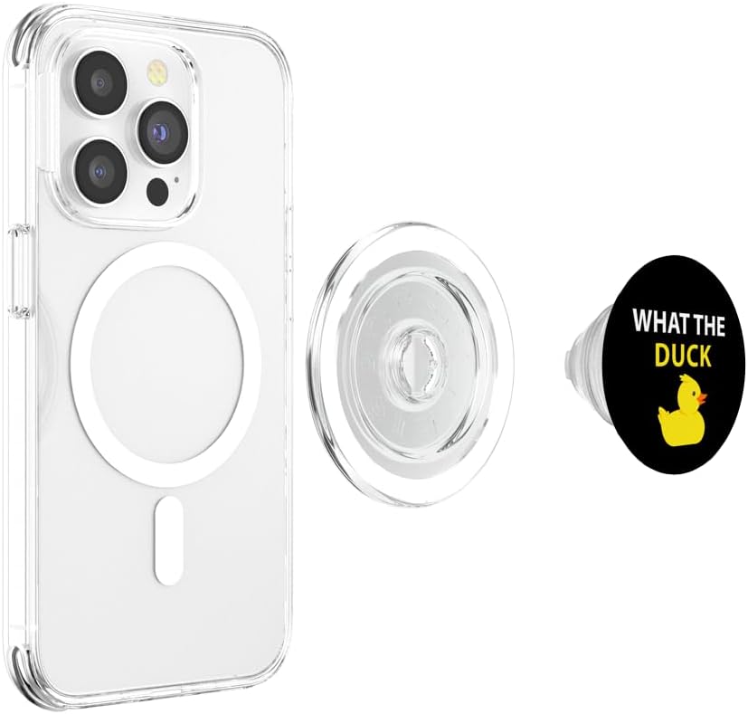 Cute Duck Gifts What The Duck Funny Duck Saying PopSockets PopGrip for MagSafe