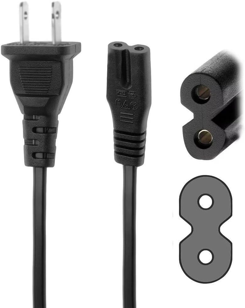 MDCGPower S90QY S80QY S80QR SPQ8-W AC Power Cord Cable Plug Lead Compatible with WiFi Sound Bar Subwoofer