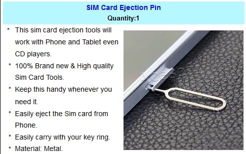 AceSoft 10 Easy to Assemble and Remove Boosting Dual SIM Card Tray Holder + SIM Card Ejection Pin Compatible with Asus