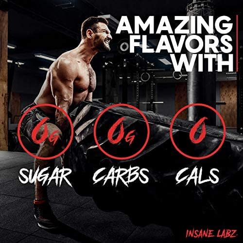 Insane Labz Psychotic Gold, High Stimulant Pre Workout Powder, Extreme Lasting Energy Focus, Pumps and Endurance with Beta Alanine, DMAE Bitartrate, NO Booster (35 Servings, Orange)