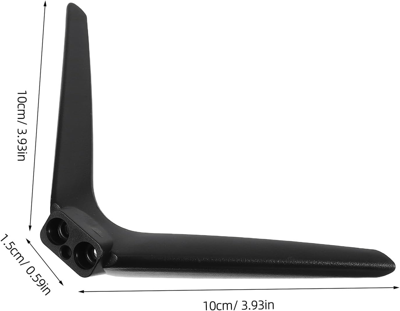 BESPORTBLE 15mm Tabletop Television Stand Bracket with No-Drill Design, Stable Plastic Dual-Hole Base Legs, Replacement