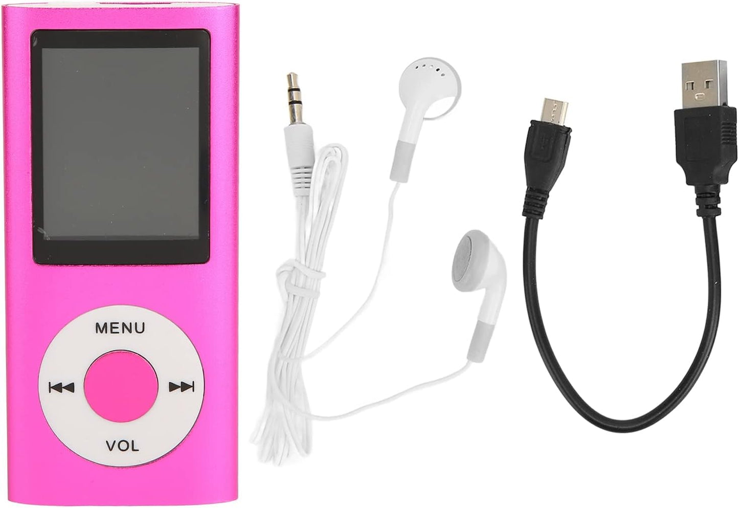 Luqeeg MP3 1.8 Player, Digital Music Player, Lossless Music Player with Slim Classic Digital LCD Screen, Mini USB Port