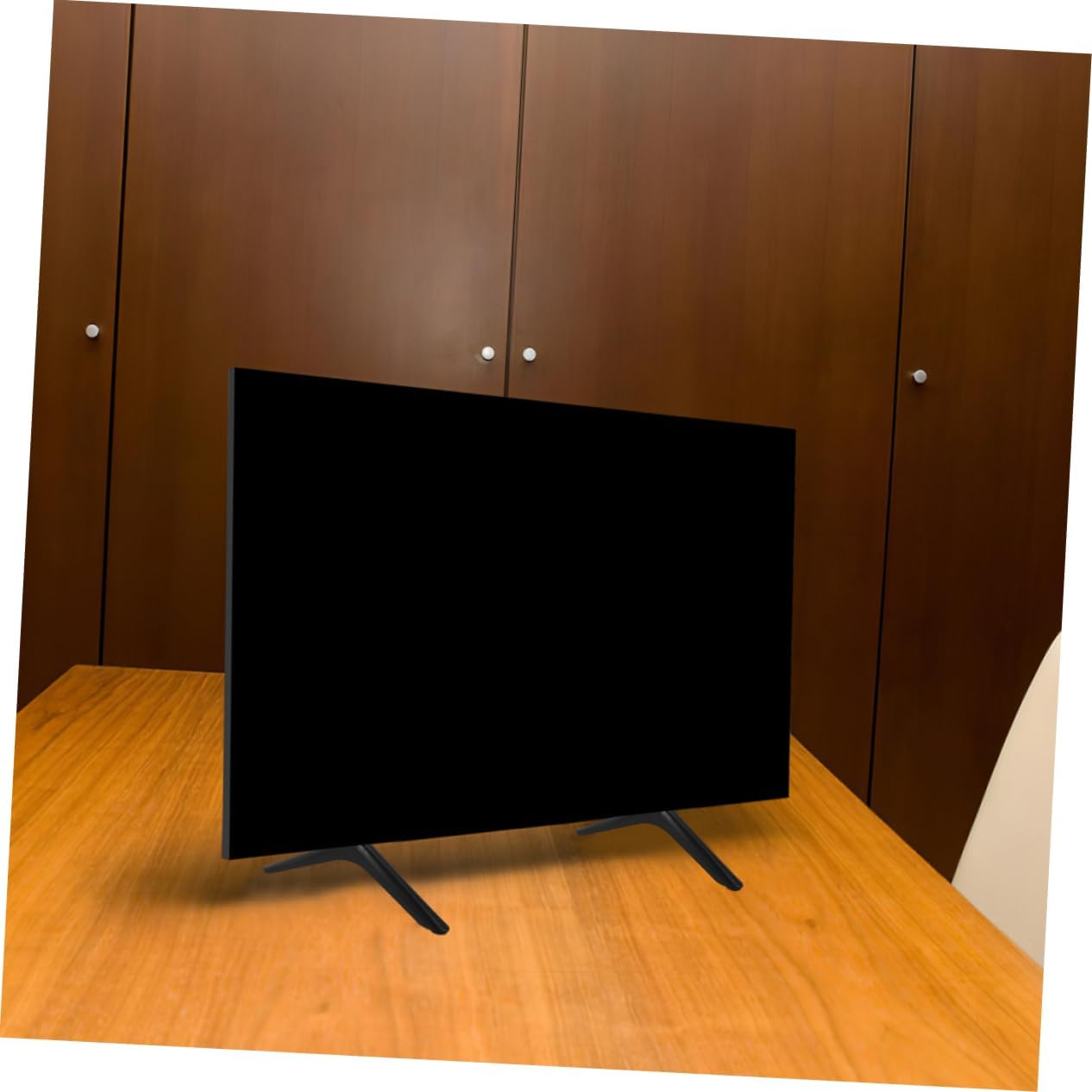 Garneck 1pair Heavy Duty No-Drill Tv Stand Mount Stable Base Height for Living Room Bedroom and Hotel Tv Tabletop