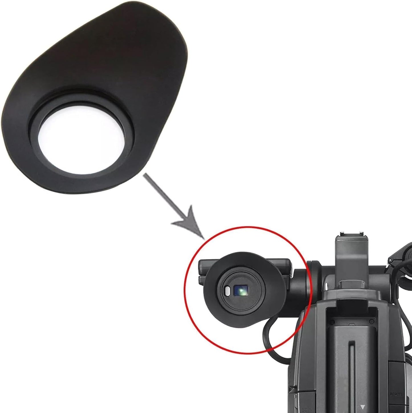 MOUDOAUER HXR-MC2500 Replacement Camera Viewfinder Eyecup Eyepiece for Sony