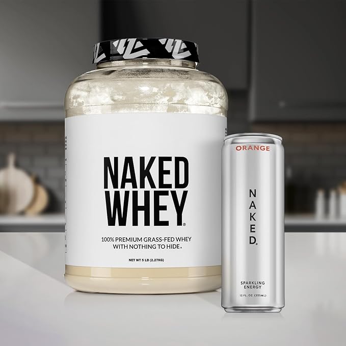 NAKED Whey Double Chocolate Grass Fed Whey Protein Powder, No GMO, No Soy, and Gluten Free. Nothing Artificial, Aid Growth and Recovery - 53 Servings