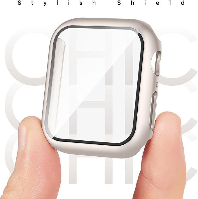 Compatible for Apple Watch Series 11 10 Band 46mm and Case with Screen Protector, Soft Silicone Sport Strap Bands and Protective Cover with Tempered Glass for iWatch Series 11 10