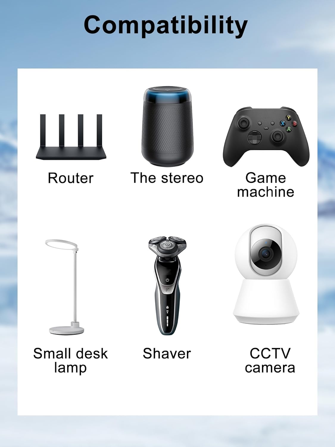 XWNV TT-DL16 US AC/DC Adapter Power Supply Charger Compatible with TaoTronics LED Table Desk Lamp