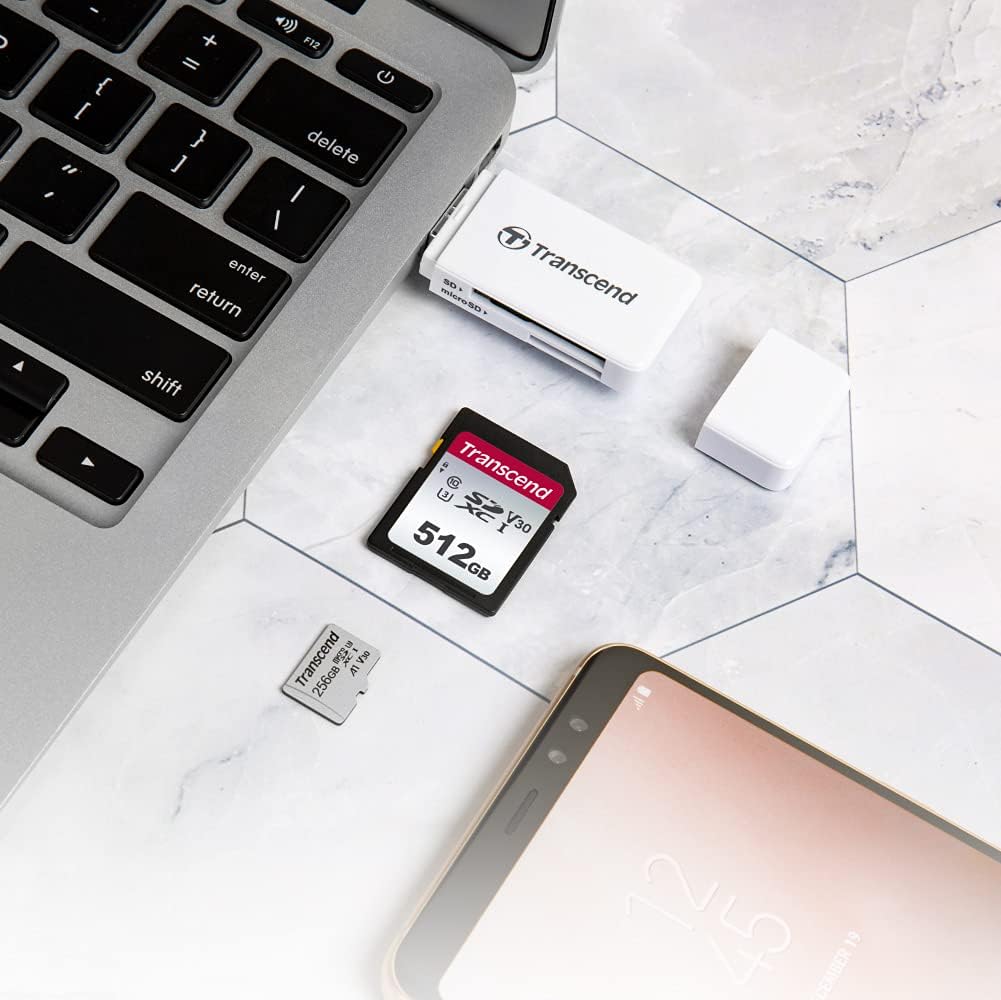 Transcend 8GB C10, Nintendo-Switch/GoPro/Insta360/Surveillance microSDHC Micro SD Card Full HD Video Memory Card