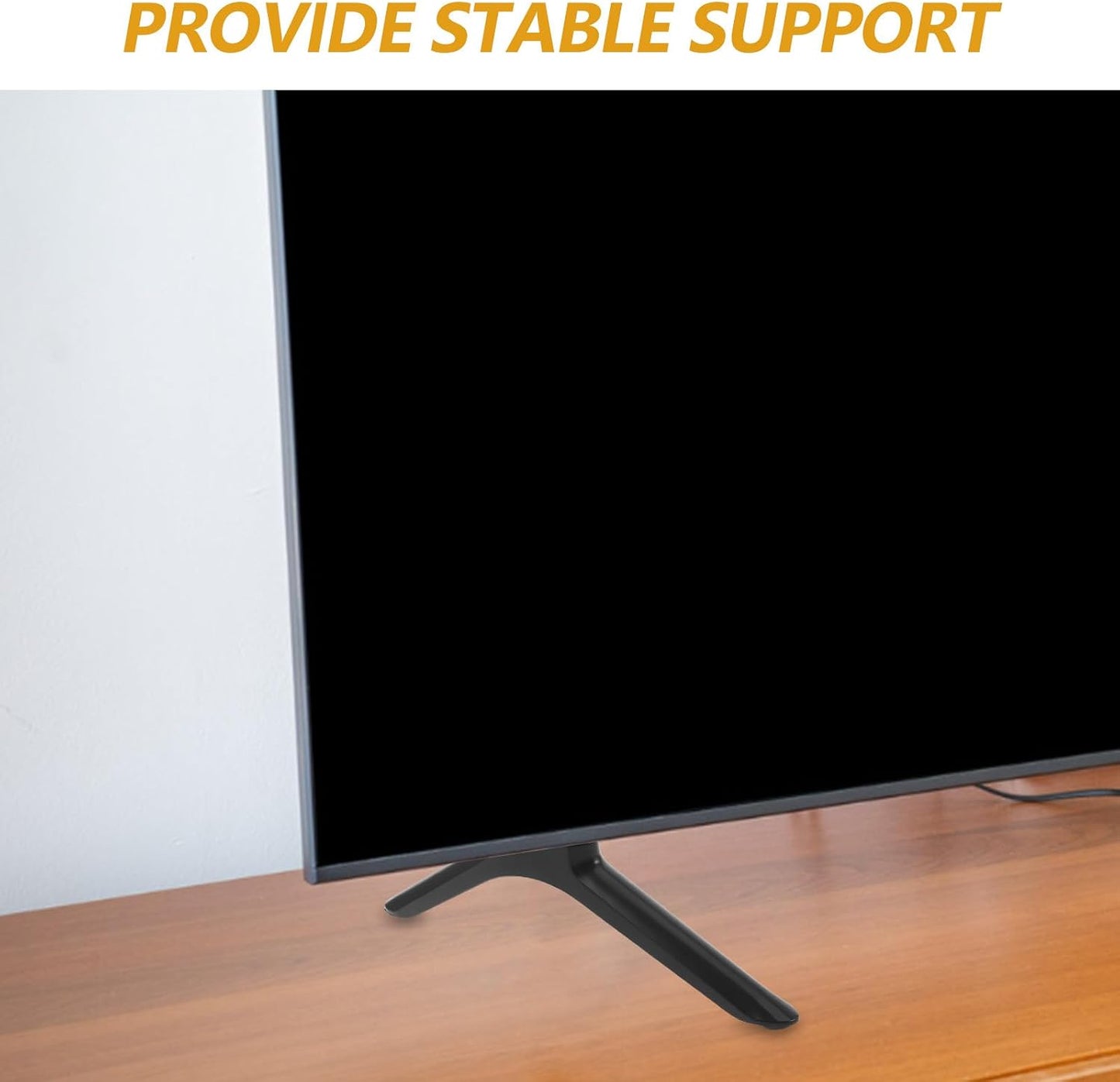 WATIIFUFU 2 Set 40" Pairs TV Legs Replacement - Table TV Stand Mount Bracket with Screw - Plastic Legs Non-Slip Feet