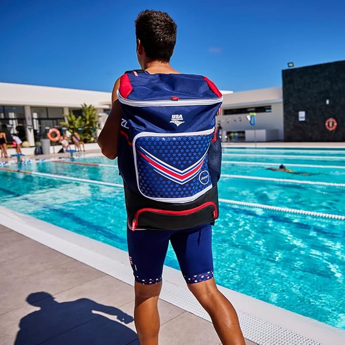 ZONE3 Triathlon Transition Bag Tri Backpack For Swimming Running Cycling Gym