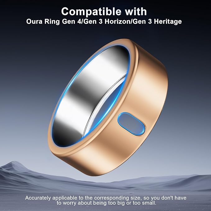 5 Pack Cover Compatible with Oura Ring Gen 4/Oura Ring Gen 3 Horizon/Heritage, Surport Charging with Cover on, Anti-Scratch TPU Protector for Oura Rings Accessories Women Men (Size 10)
