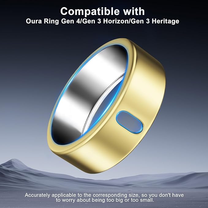 5 Pack Cover Compatible with Oura Ring Gen 4/Oura Ring Gen 3 Horizon/Heritage, Surport Charging with Cover on, Anti-Scratch TPU Protector for Oura Rings Accessories Women Men (Size 8)