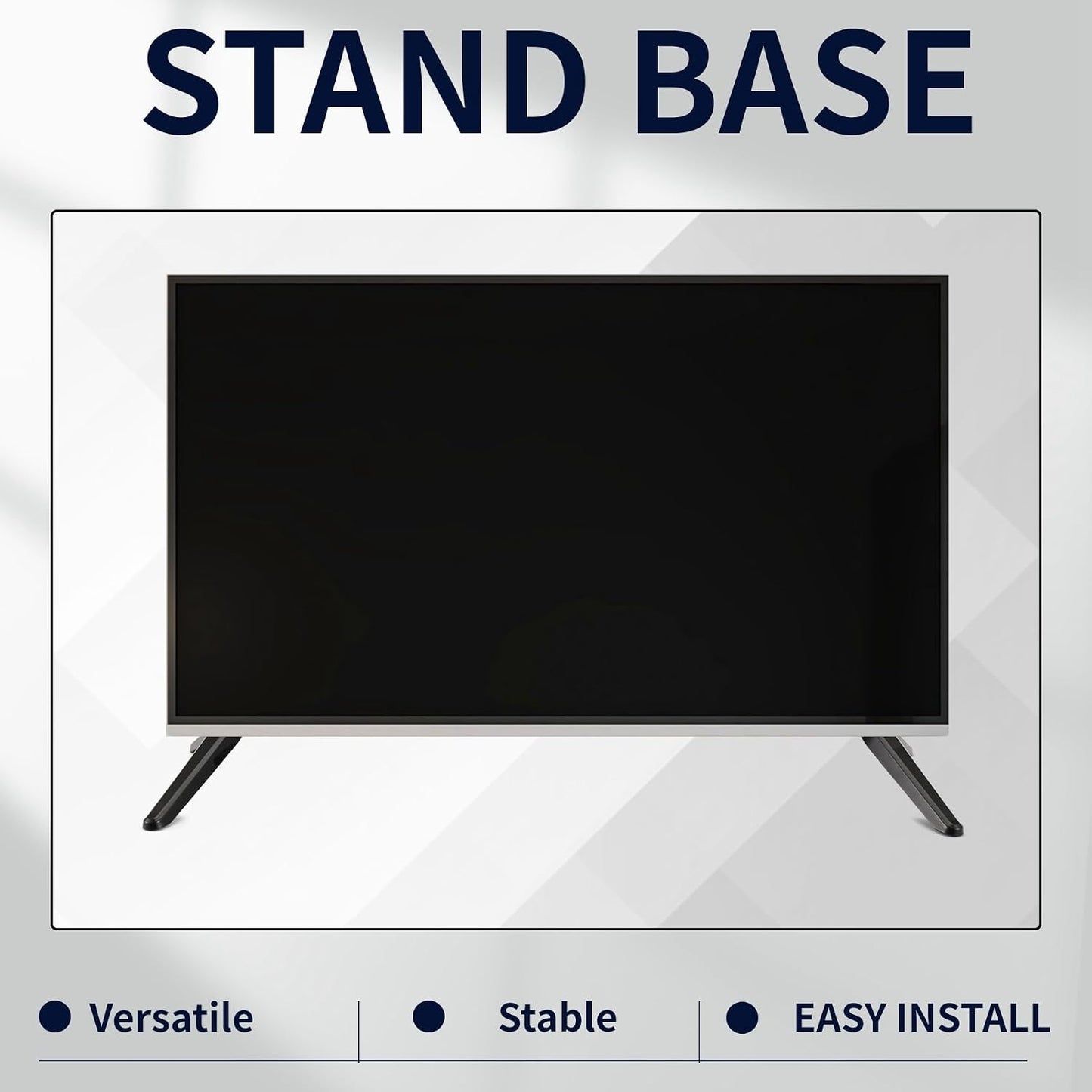 Kopinma 17mm-20mm Universal TV Stand, Table Top TV Stand Base Replacement, TV Base Pedestal Feet TV Stand Mount Legs