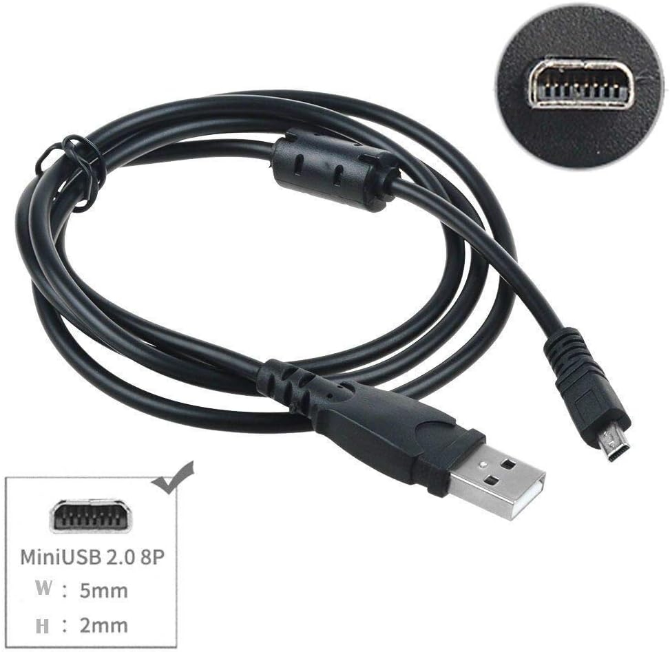 3.3ft D3300 USB PC Computer Data Sync Cable Cord for Nikon Df DSLR Camera Mains