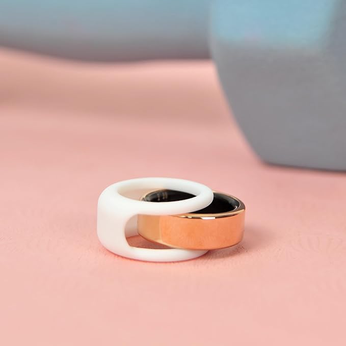 Rinfit Smart Ring Protector - Silicone Ring Enhancer for Active Lifestyle and Gym - StyleFit U.S. Design Patent - White, Size 12