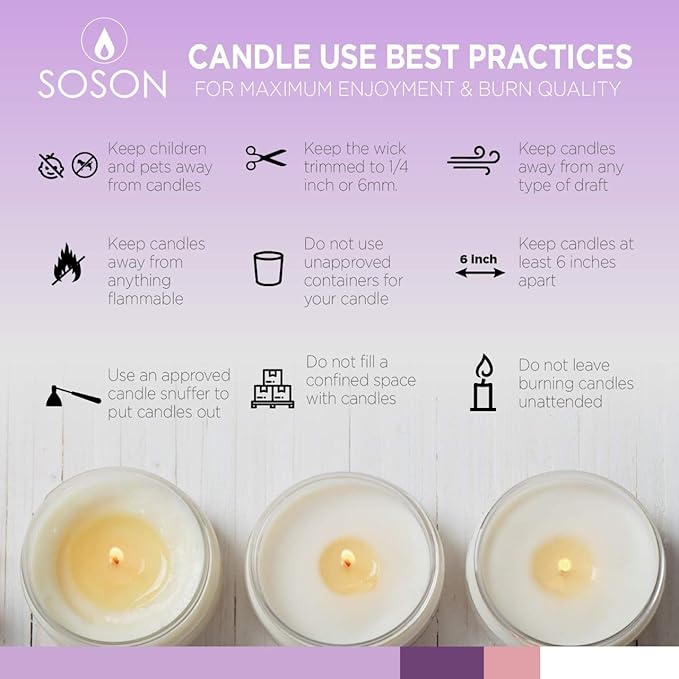 Simply Soson Grey Pillar Candles - 3x6 inch Set of 3 - Unscented Decorative Large Candles for Home Decor, Weddings, Holidays