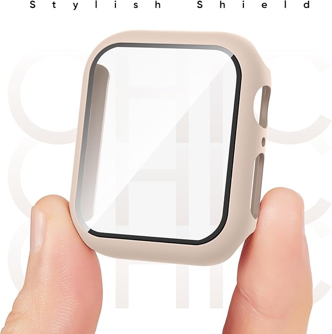 Compatible for Apple Watch Series 11 10 Band 46mm and Case with Screen Protector, Soft Silicone Sport Strap Bands and Protective Cover with Tempered Glass for iWatch Series 11 10