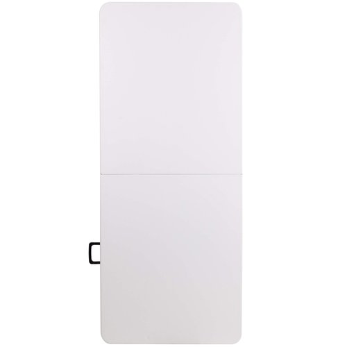 Flash Furniture Elon 6' Rectangular Plastic Folding Event Table with Carrying Handle, Bi-Fold Banquet Table for Indoor/Outdoor Events, White