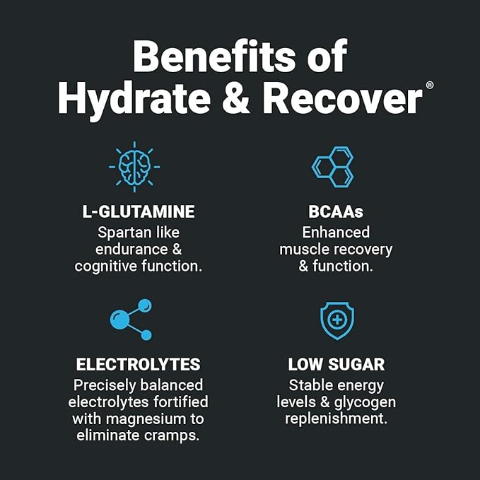 Wilderness Athlete - Hydrate & Recover | Liquid Hydration Powder Electrolyte Drink Mix - Recover Faster with Bcaas - Hydrate Powder with 1000mg of Vitamin C - 30 Serving Tub (Lemon Lime)