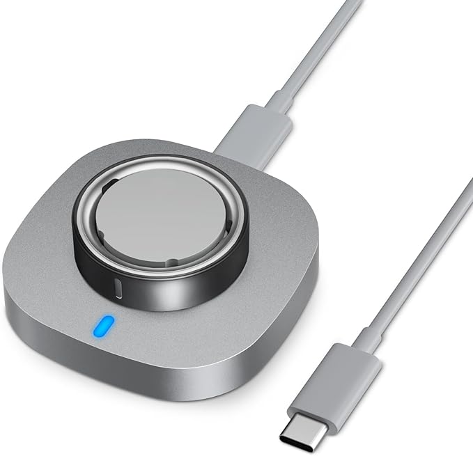 Compatible with Oura Ring Gen 4 Charger Size 8, Fast Charging Dock with USB-C Cable