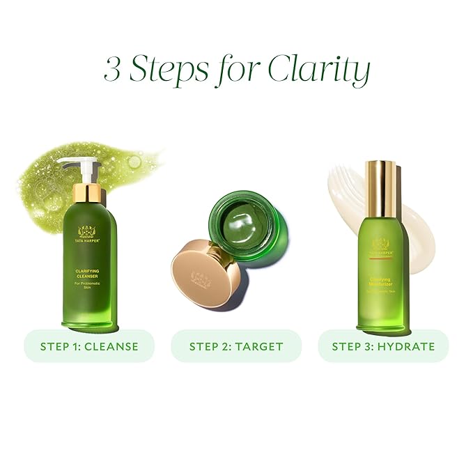 Tata Harper Clarifying Mask, BHA Face Mask for Blemishes, Exfoliating Face Mask with AHA's, Natural Skincare, 30ml