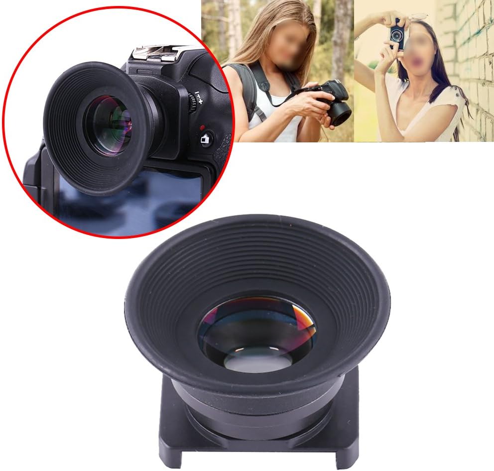 Spryflower 1.51X 6 Fixed Focus Viewfinder Eyepiece Magnifier, DSLR Camera Eyecup, Magnification with Mounting Bases