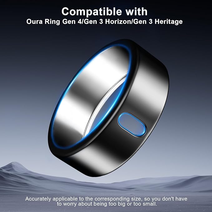 5 Pack Cover Compatible with Oura Ring Gen 4/Oura Ring Gen 3 Horizon/Heritage, Surport Charging with Cover on, Anti-Scratch TPU Protector for Oura Rings Accessories Women Men (Size 12)
