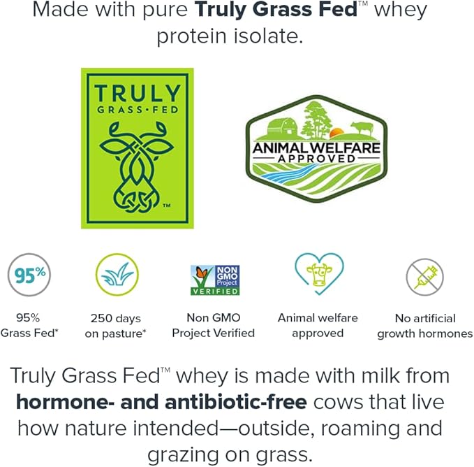 LEGION Whey+ Protein Whey Isolate from Grass Fed Cows - Whey Protein Isolate Powder Low Calorie, Non-GMO, Sugar Free, Lactose and Gluten Free, All Natural Protein Powder for Men & Women 30 Servings