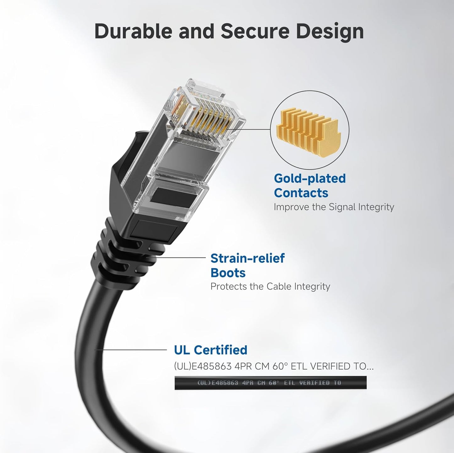 10Gbps 6 30ft, 6 Cat6 Cable Matters Snagless Cat Ethernet Cable - Cat Cable, Cord, Ethernet Cord, Black