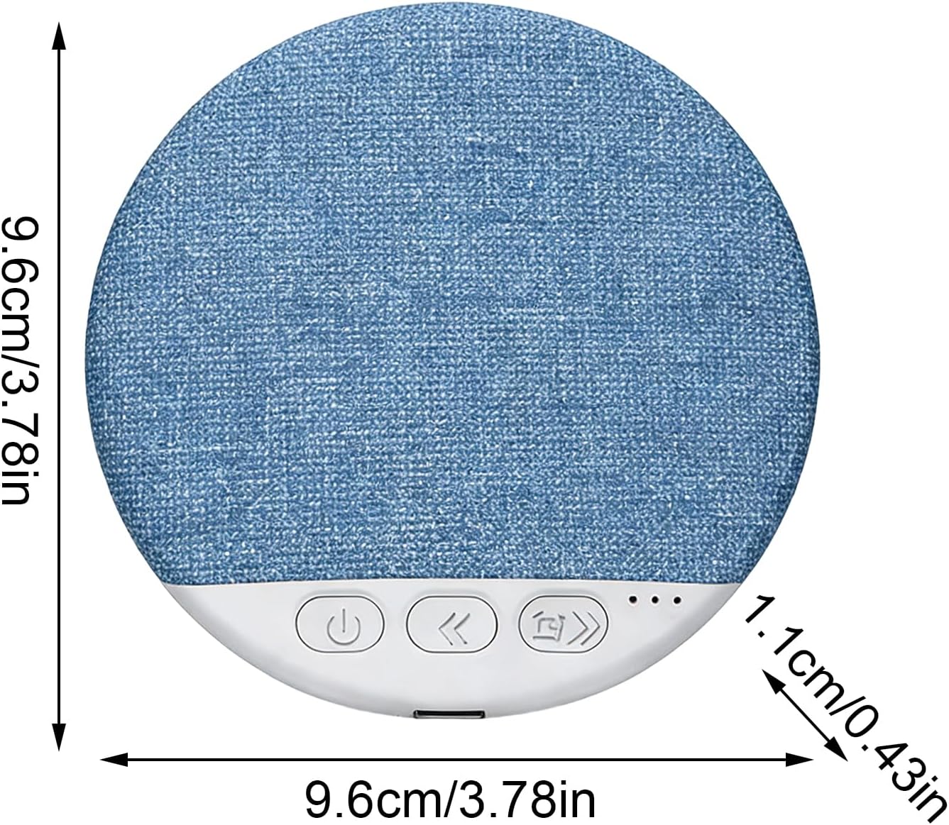 Generic 5.4, 9.6x9.6cm 250mAh 40mm Pillow Speaker for Sleeping, Sleep Pillow Speaker, with White Noise & Wireless