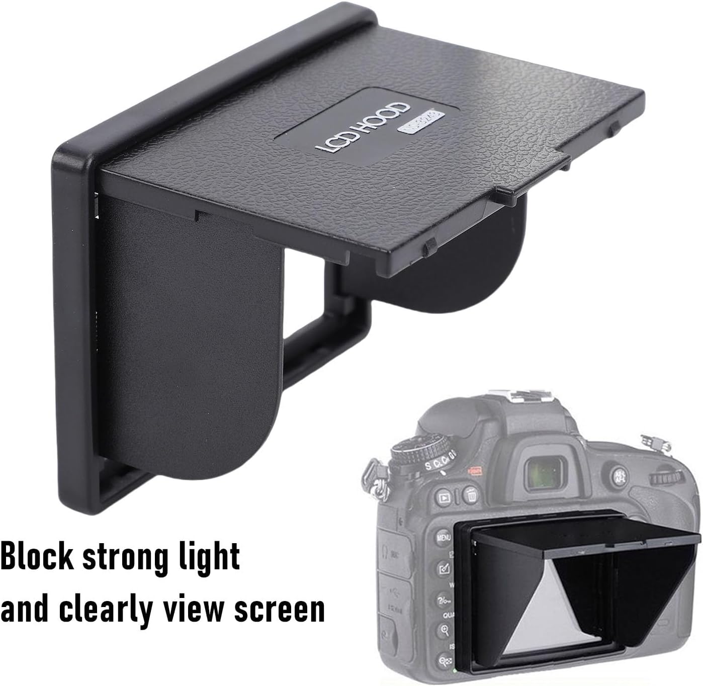 Leftwei 3.2in T1, T2, 5DIV, 5DIII, 1DX Camera LCD Sun Shade Magnet Hood Viewfinder with Light Blocking Design, Ideal
