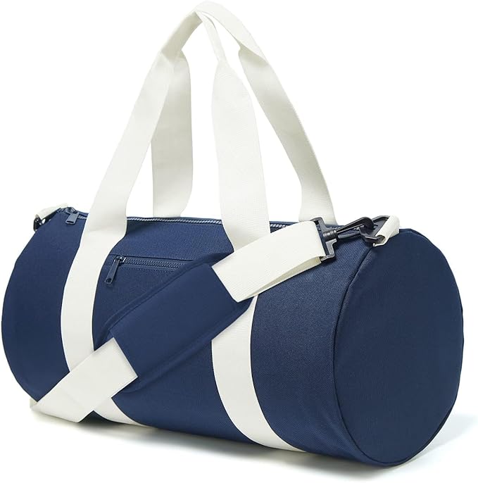 Small Gym Bag Duffel Bag for Women Men Fitness Sports Bag Workout Adjustable Detachable Shoulder Strap Lightweight Carry on Travel Duffle Bag
