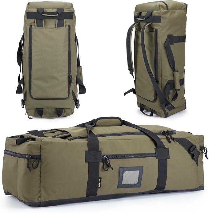 86l Large Duffel Bag For Travel, Gym & Sports - Water Repellent Polyester, Hidden Straps, Shoe Compartment - Perfect Luggage Duffle Bag Or Backpack For Men & Women