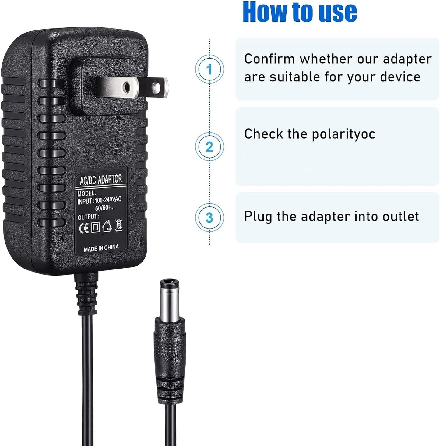Latskrpk 30000 31000 32000 32004 32042 32043 AC/DC Adapter Replacement for Levana Lila Digital Video Baby Monitor Power