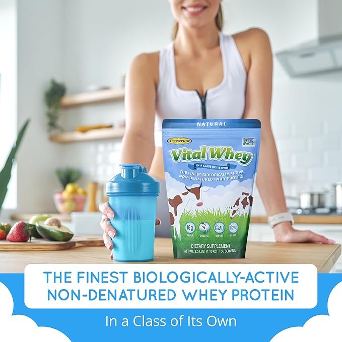 Grass-Fed Whey Protein Powder for Immune Vitality, Natural Cocoa 600g (30 Servings), 15g Protein Per Serve, Vital Whey, Clean Holistic, Wellness Nutrition