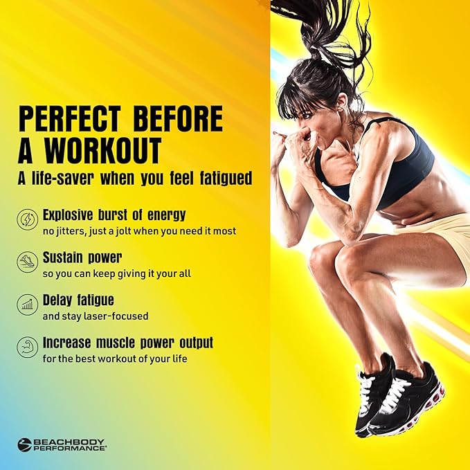 BODi Energize Pre Workout Powder - Beta-Alanine, Quercetin & Low-Dose Caffeine Formula for Enhanced Energy & Focus, Increase Energy & Endurance Supplement, Fruit Punch, 40 Servings