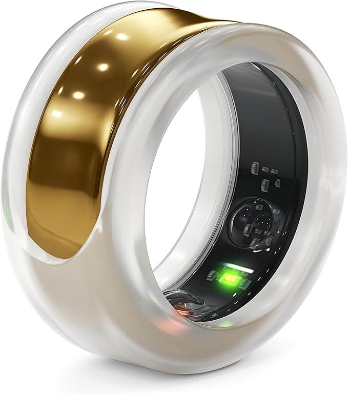 Rinfit Smart Ring Protector - Silicone Ring Enhancer for Active Lifestyle and Gym - StyleFit U.S. Design Patent - Frosted, Size 13