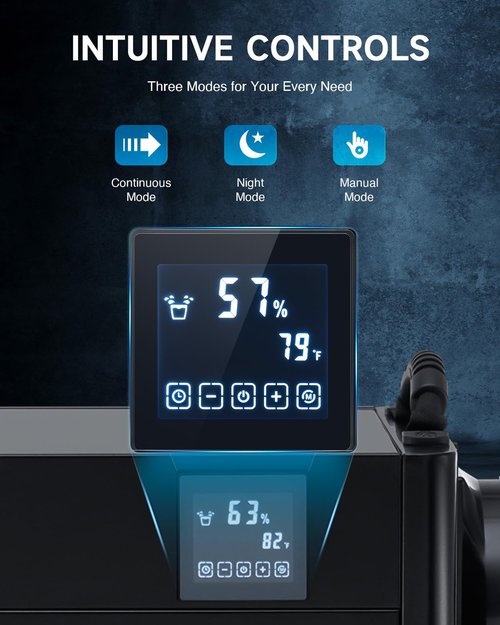 CREWORKS 130 PPD Commercial Dehumidifier - Efficient Crawl Space & Basement Moisture Control with Auto Defrost
