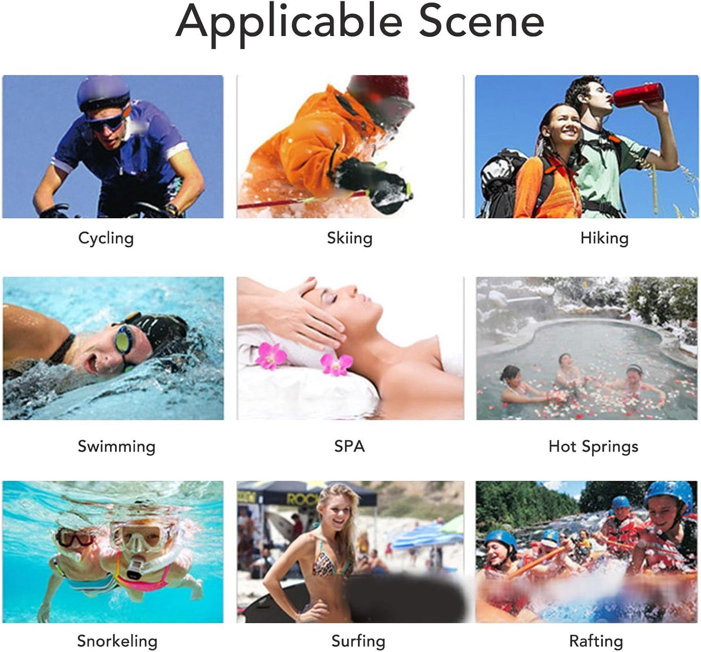 VBESTLIFE MP3 Swimming, Mp3 Swimming 8GB (8GB) Player for Headphones with Long Cord, Underwater, Sound Effect, Full